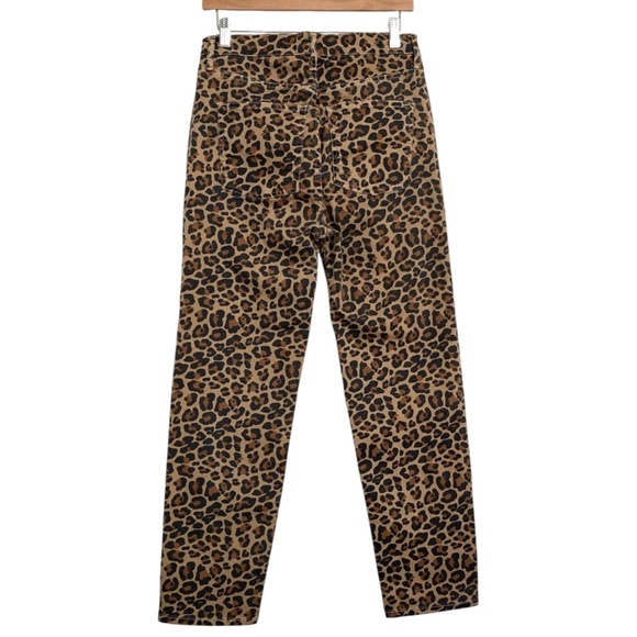 BODEN Leopard Animal Print Mid Rise Slim Leg Jeans Brown - Picture 12 of 14